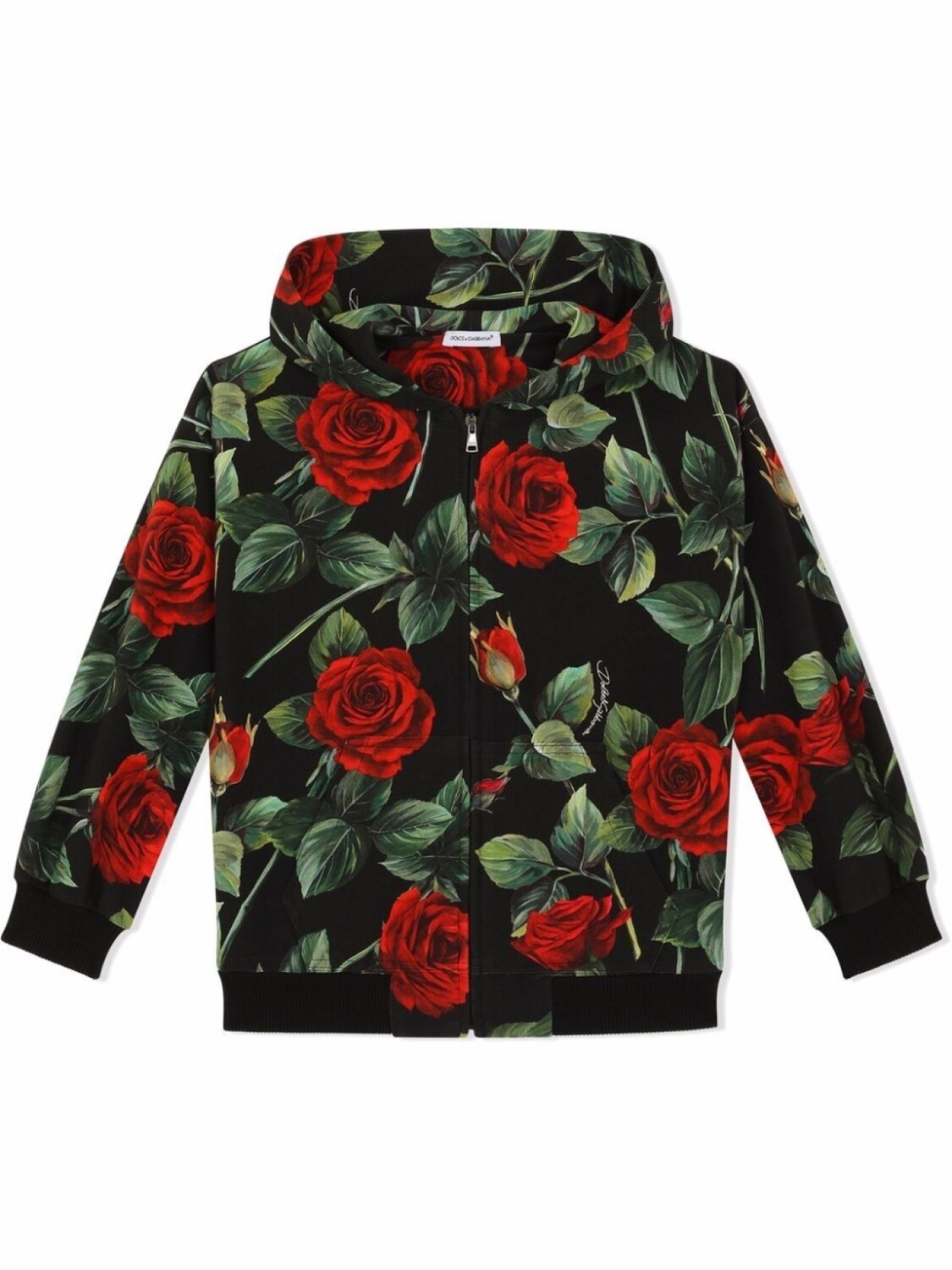 

Dolce & Gabbana худи Interlock с принтом, черный