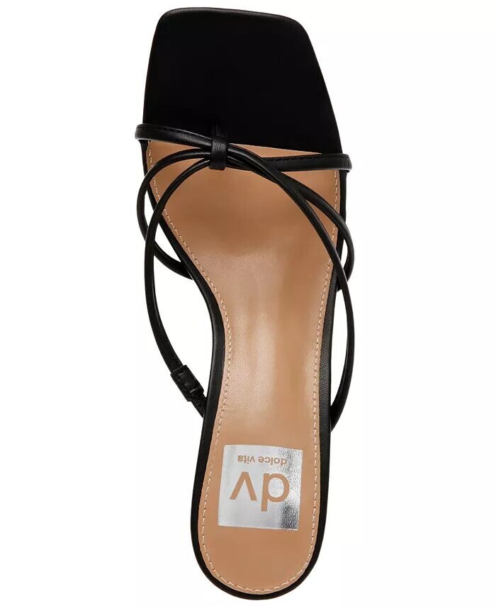Женские босоножки Zini Strappy Kitten Heel Dress Sandals DV Dolce Vita, черный — фото 4