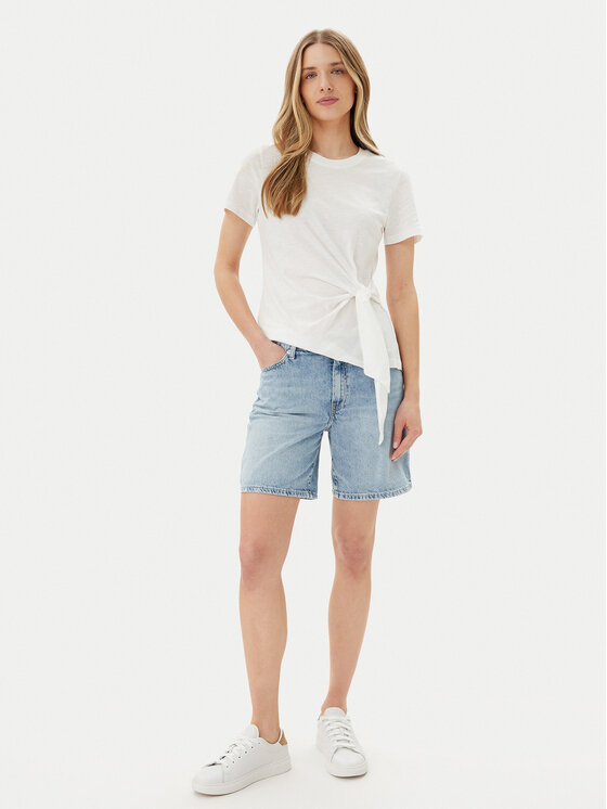 Джинсовые шорты обычного кроя WW0WW45505 Tommy Hilfiger, голубой — фото 2