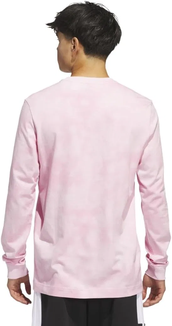 Футболка Adidas Men's Tech с длинным рукавом, Clear Pink/Light Pink, 3X-Large — фото 2
