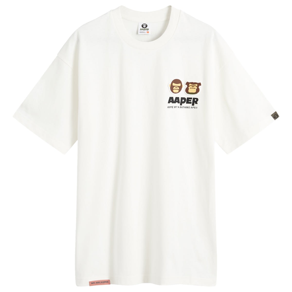 

Футболка Aape Aaper Printed T-Shirt, цвет Ivory