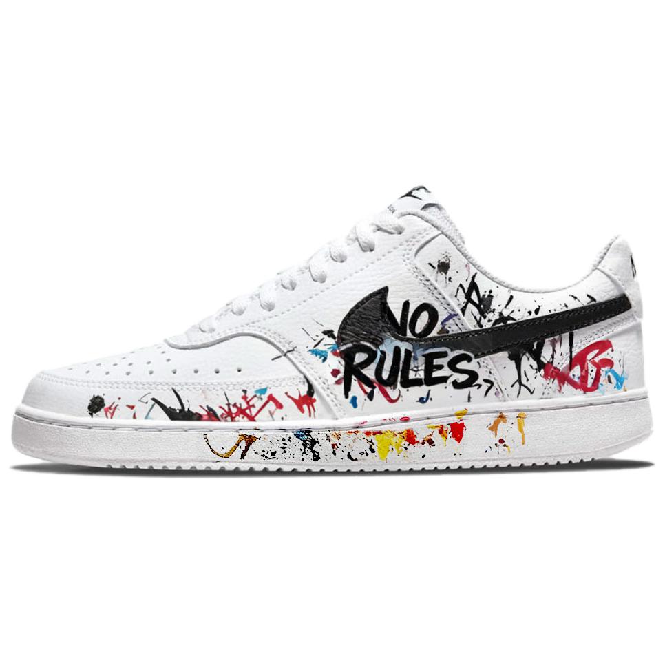 

Court Vision 1 Infinity Rebellion устойчивые к истиранию низкие скейтборд кроссовки мужские Nike, черный/белый