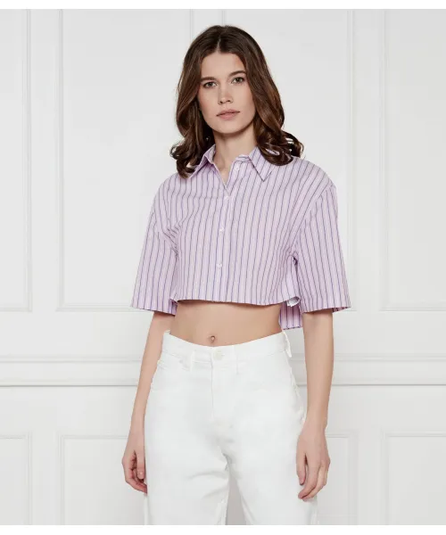 

Рубашка Cropped fit Patrizia Pepe, розовый
