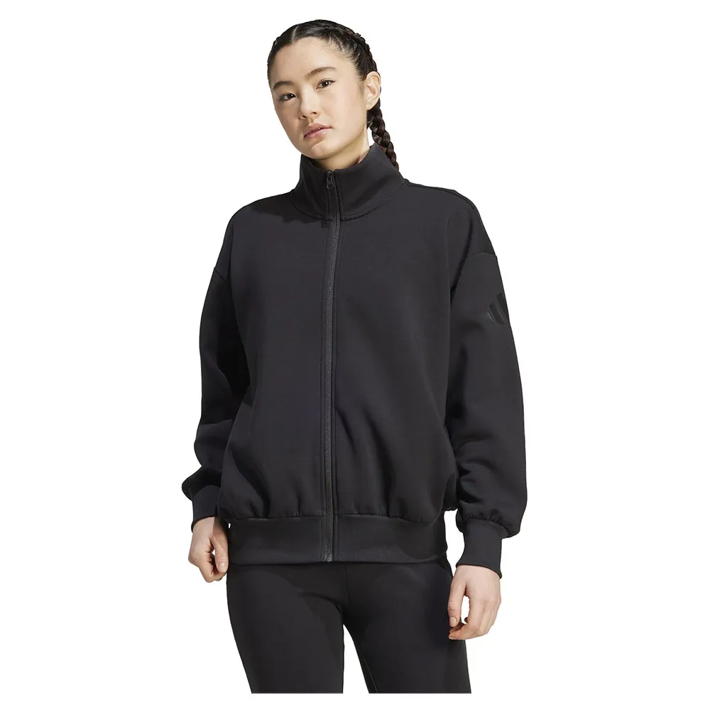 

Толстовка adidas All SZN Soft Lux Loose full zip, черный