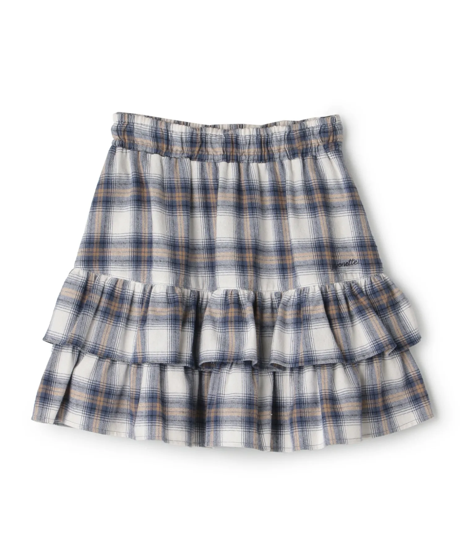 Детская юбка с оборками и шортами Pom Ponette Junior серо-голубая — фото 2