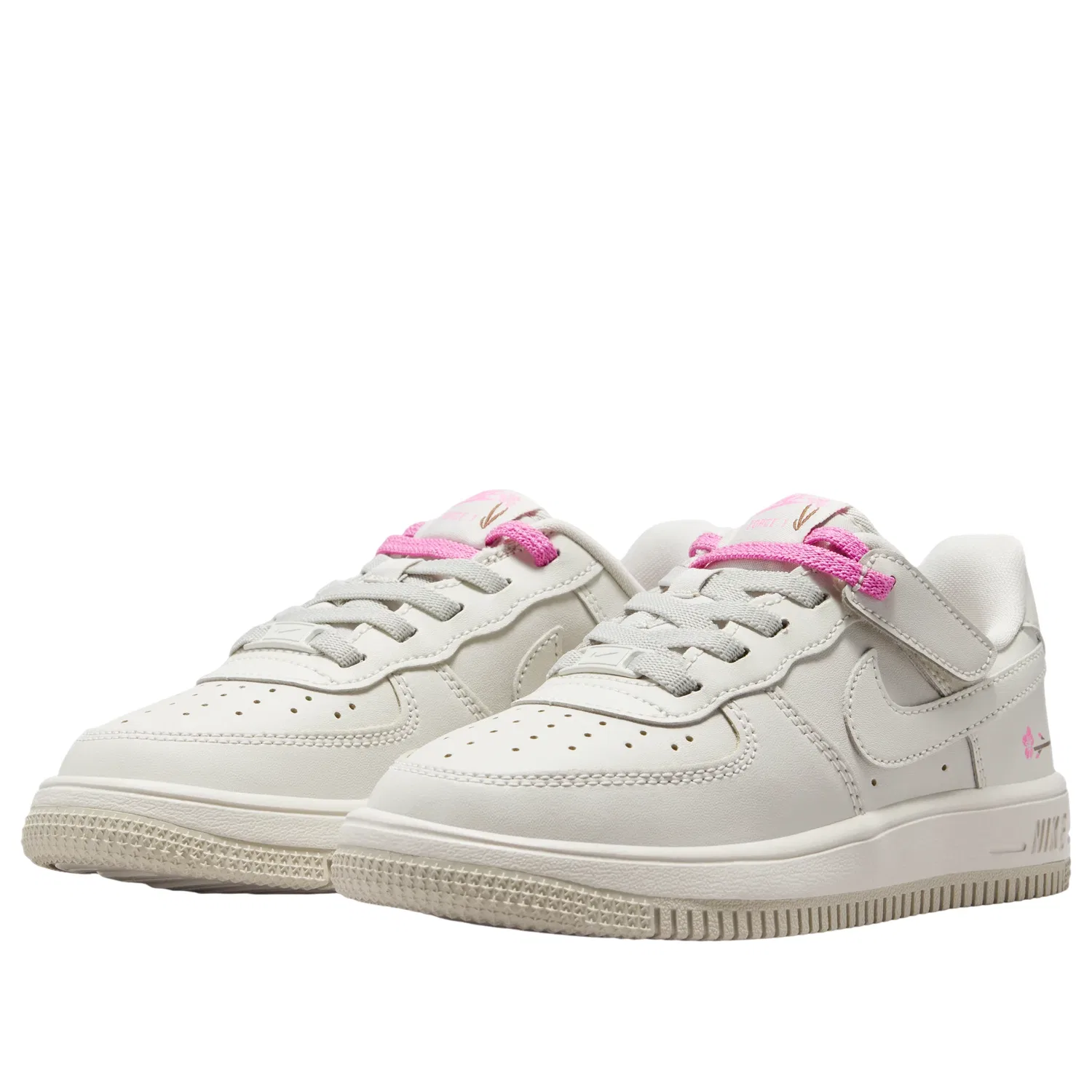 Кроссовки Nike Air Force 1 Low EasyOn 'Light Bone Playful Pink' IU7646-001, бежевый — фото 4