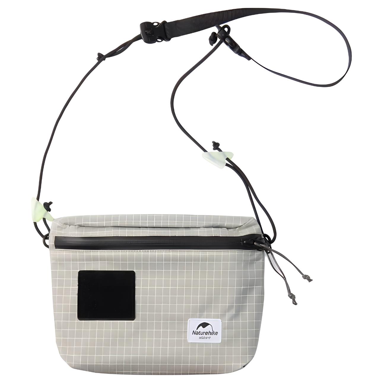 

Сумка для активного отдыха из полиэстровой ткани 3L Unisex NATUREHIKE, серо-белая