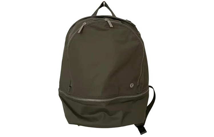 

Lululemon Мини рюкзак из полиэстера унисекс зелёно-серый, Green Gray