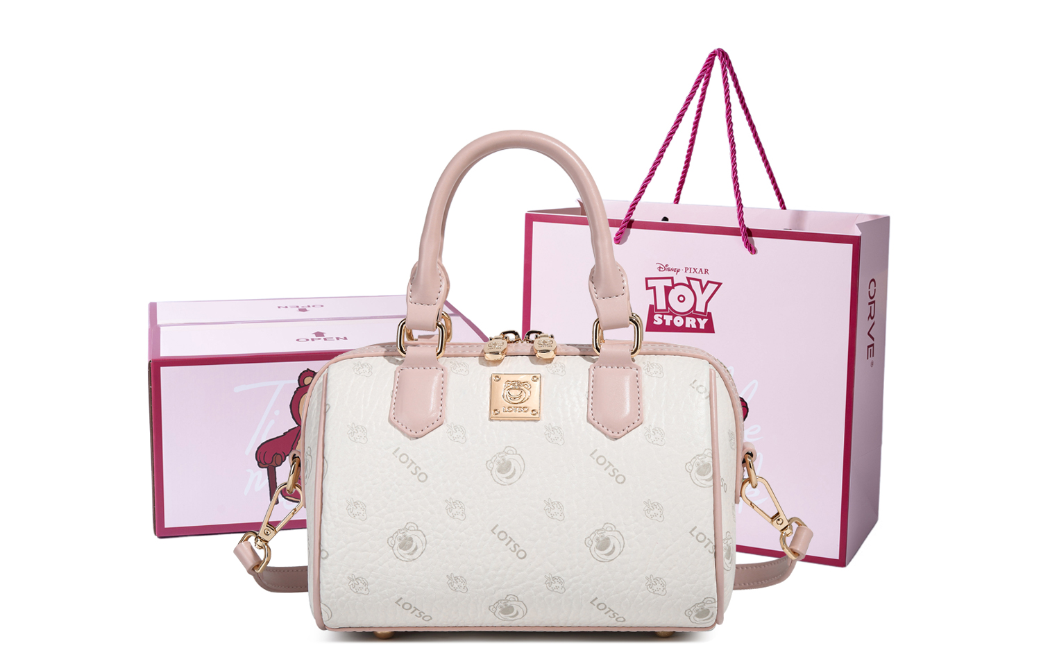 

Disney Сумка Бостон из ПВХ серии Strawberry Bear, White