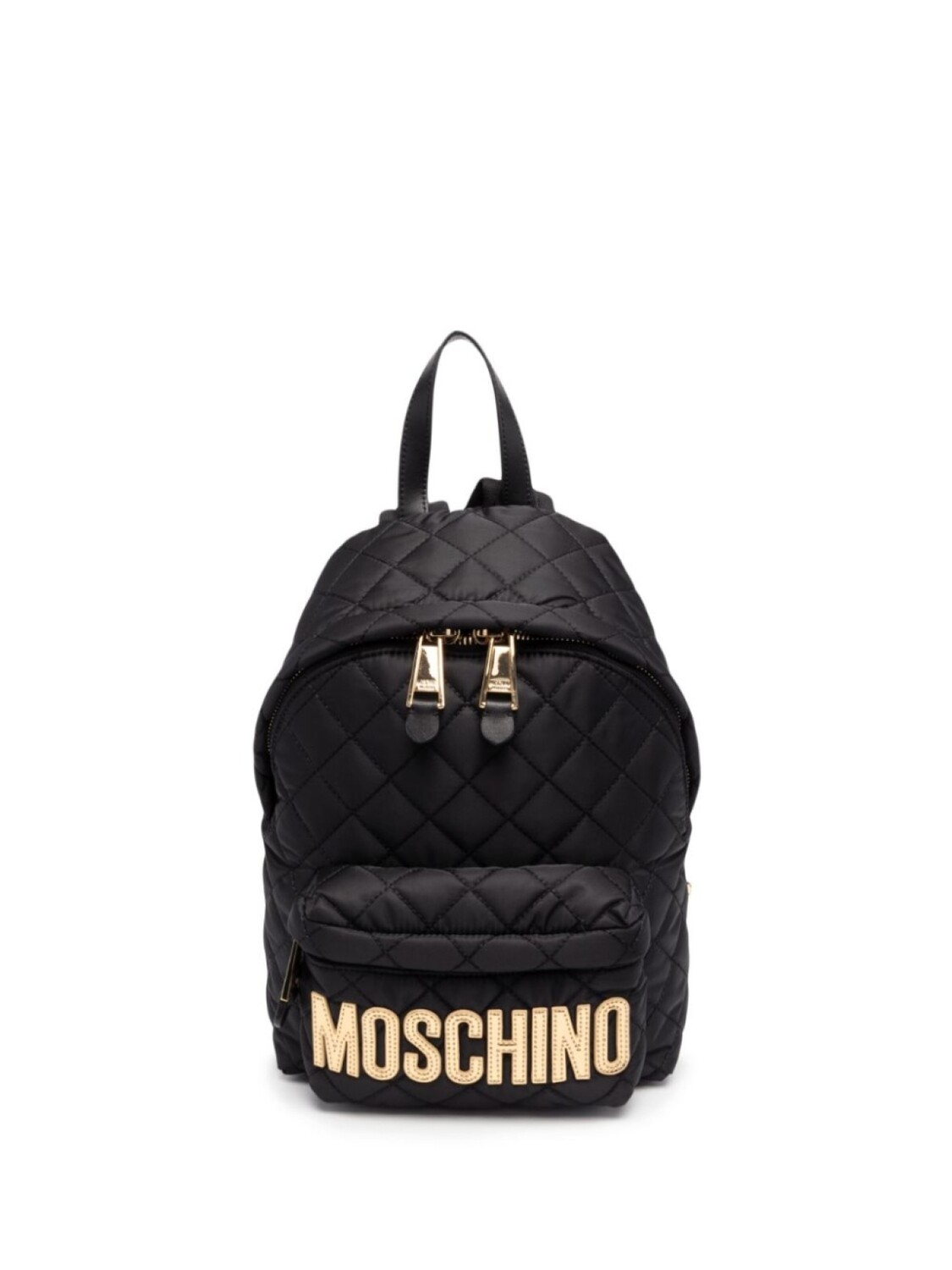 

Moschino стеганый рюкзак с логотипом, черный