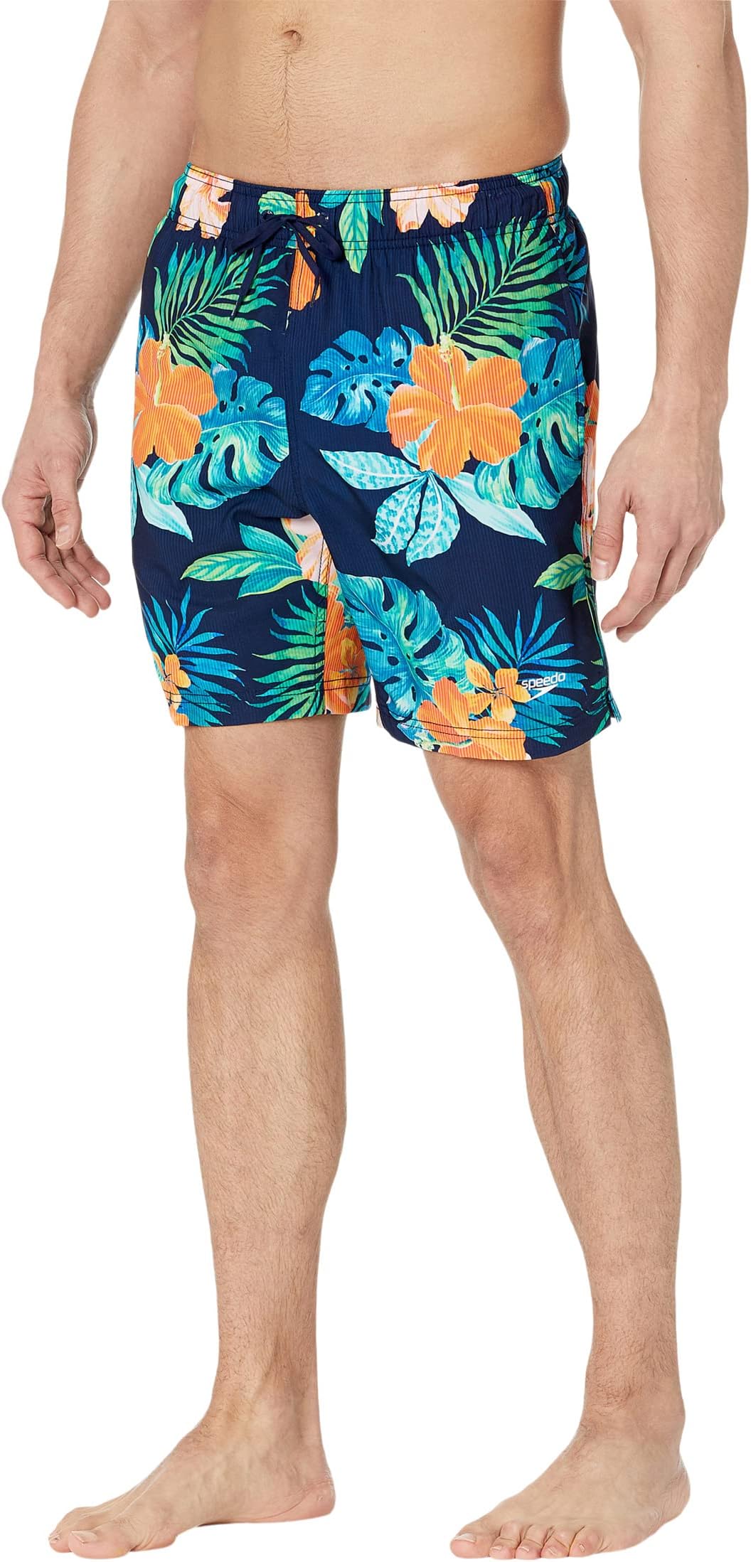 

Плавки Speedo Printed Volley 18", цвет Peacoat