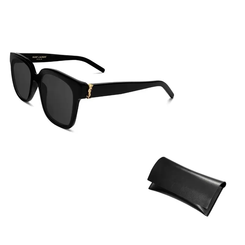 

SAINT LAURENT Солнцезащитные очки квадратной формы, Black, Asia Version SLM40F-003