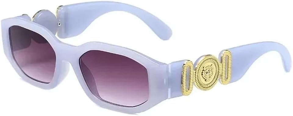 

Модные винтажные солнцезащитные очки маленького прямоугольного размера для женщин и мужчин, ретро-очки с градиентными квадратными линзами, женские очки с защитой от УФ-излучения UV400 UJNHGQ, Blue