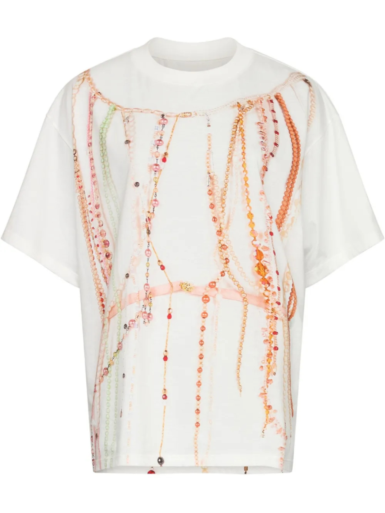 

Футболка из джерси MM6 Maison Margiela, белый