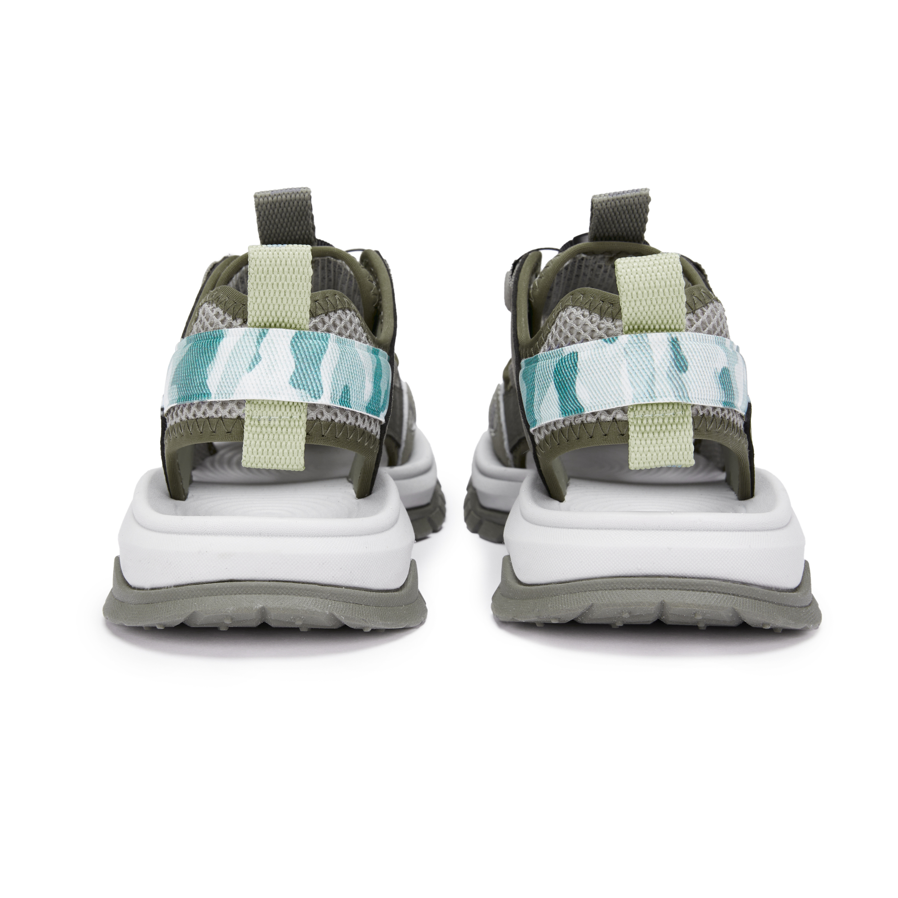 Детские сандалии с камуфляжным принтом Shell Shoes Kids' Champion Kids, зеленый — фото 4