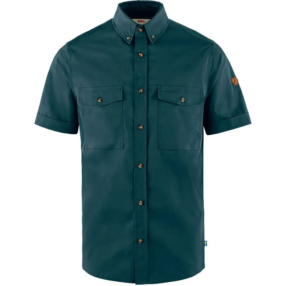 

Рубашка с коротким рукавом Fjällräven Övik Air Strecht, зеленый