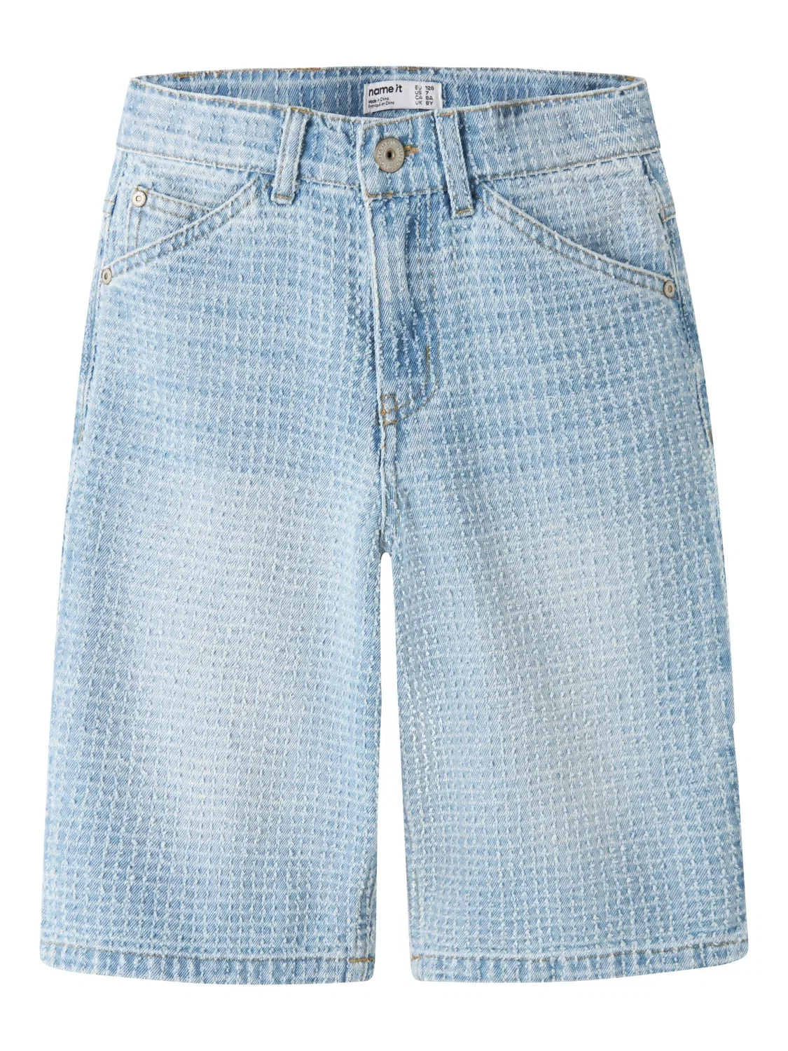 Шорты скейтерские джинсовые Name it, light blue denim
