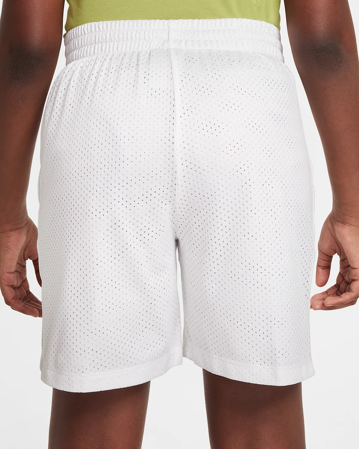 Детские (мальчиковые) шорты Nike Dri-FIT Mesh Multi, White/Black — фото 3
