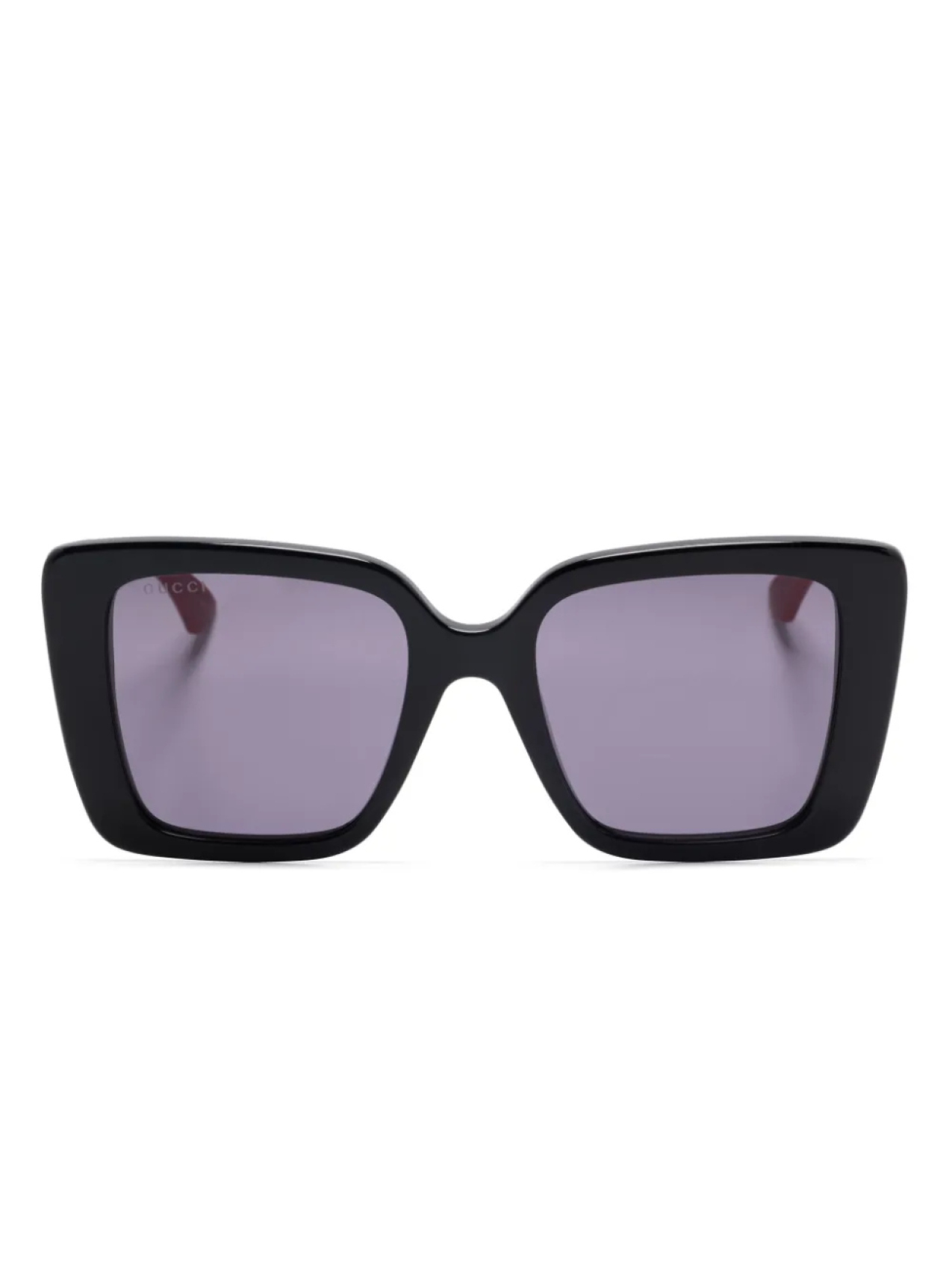 

Gucci Eyewear солнцезащитные очки в массивной оправе, черный