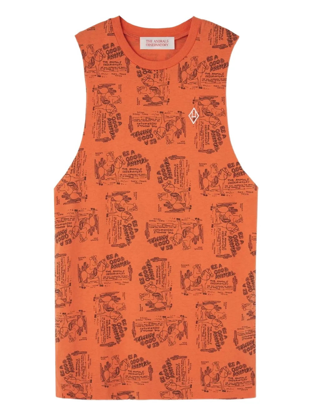 

Платье Gazel без рукавов с принтом The Animals Observatory, оранжевый