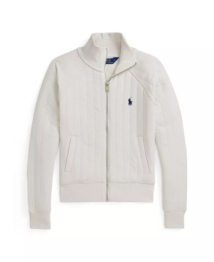 

Стеганая жаккардовая куртка для больших девочек Polo Ralph Lauren, белый