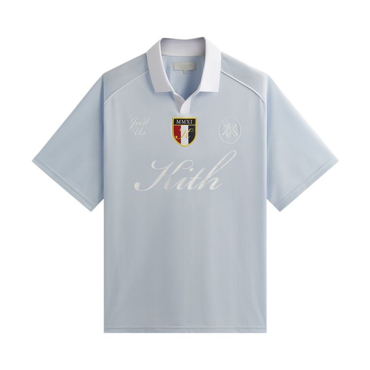 

Топ Kith Shadow Stripe Marcel Soccer Top 'Light Indigo', синий