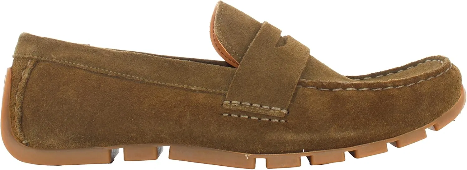 Мужские лоферы Clarks Oswick Bar, оливковый — фото 2