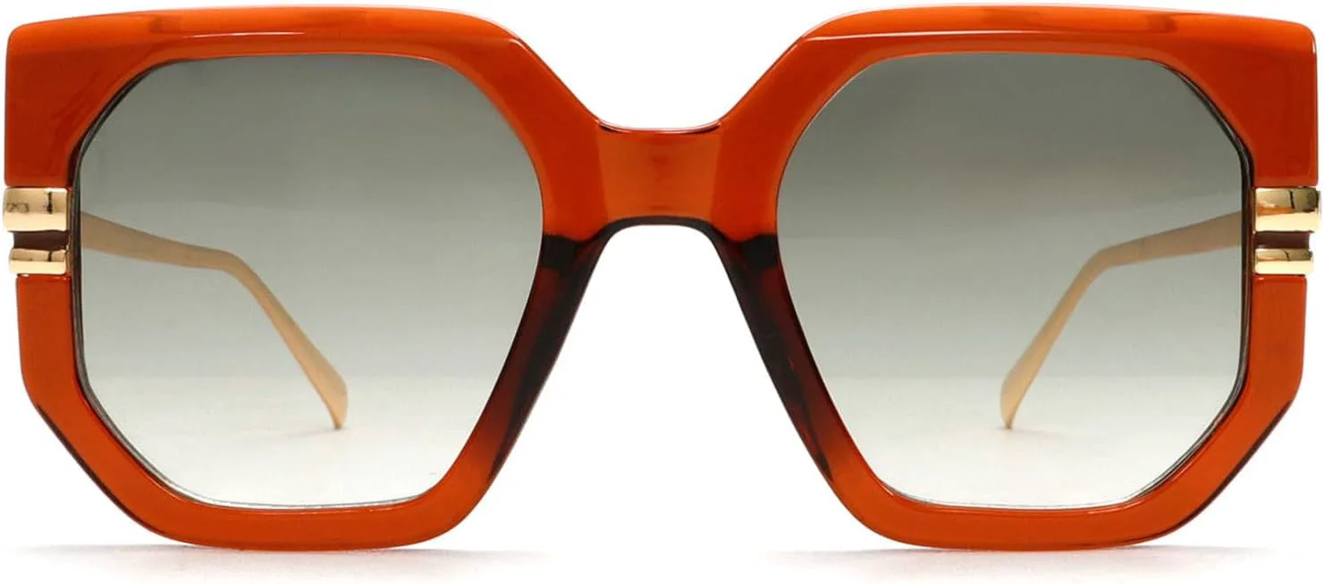 

Солнцезащитные очки Willochra Oversized Square для женщин, 2025 год, роскошные модные многоугольные солнцезащитные очки «кошачий глаз» для женщин, ретро-очки, C5