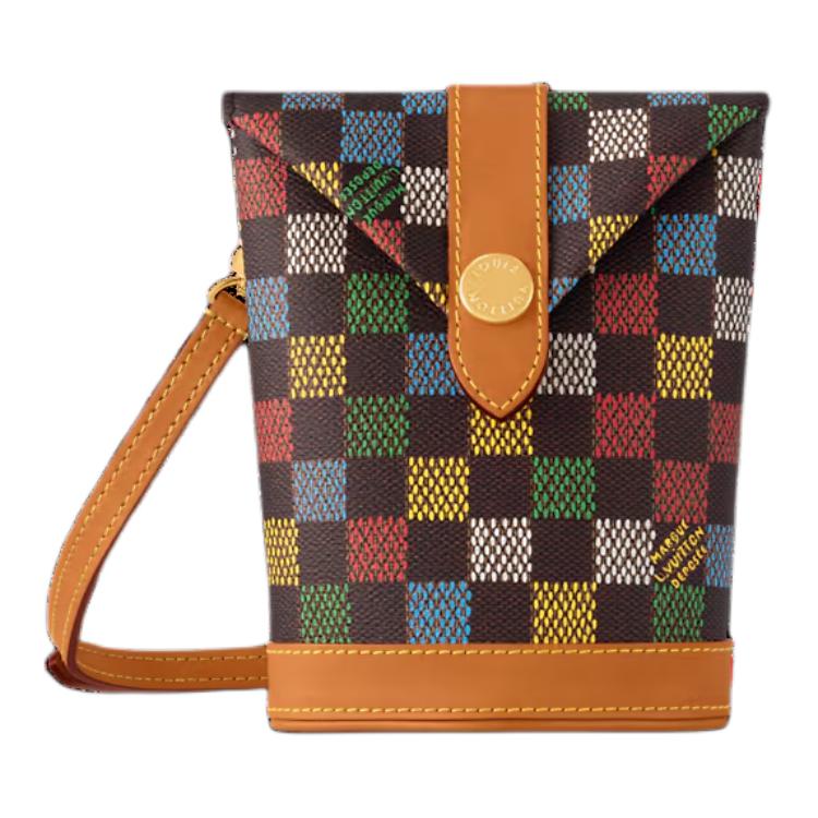 

LOUIS VUITTON Кожаная сумка через плечо унисекс разноцветная