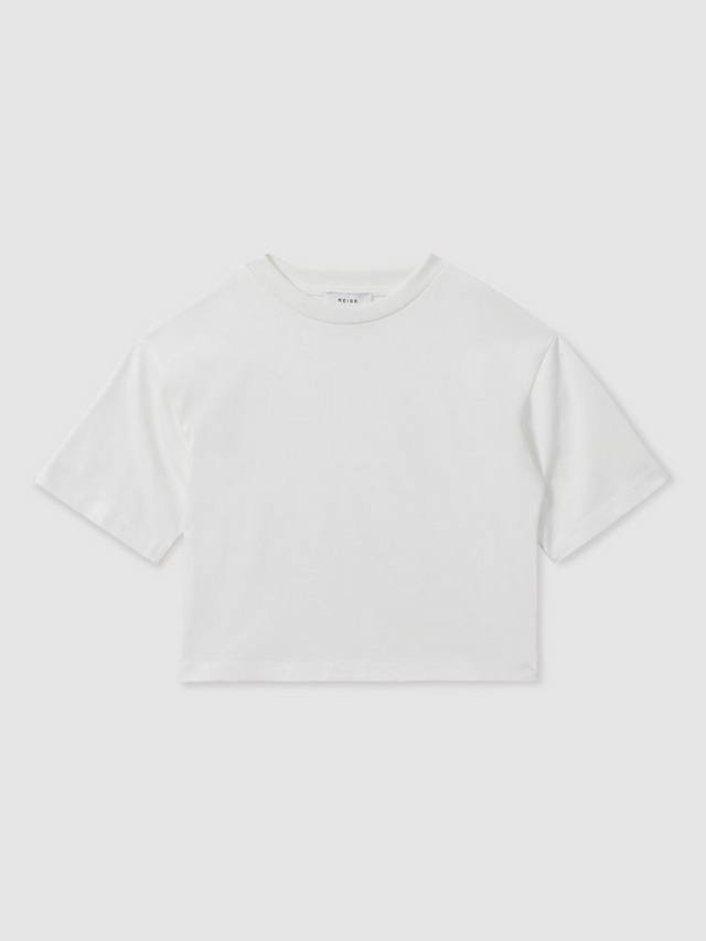 

Детская укороченная футболка Cassy Reiss, Ivory