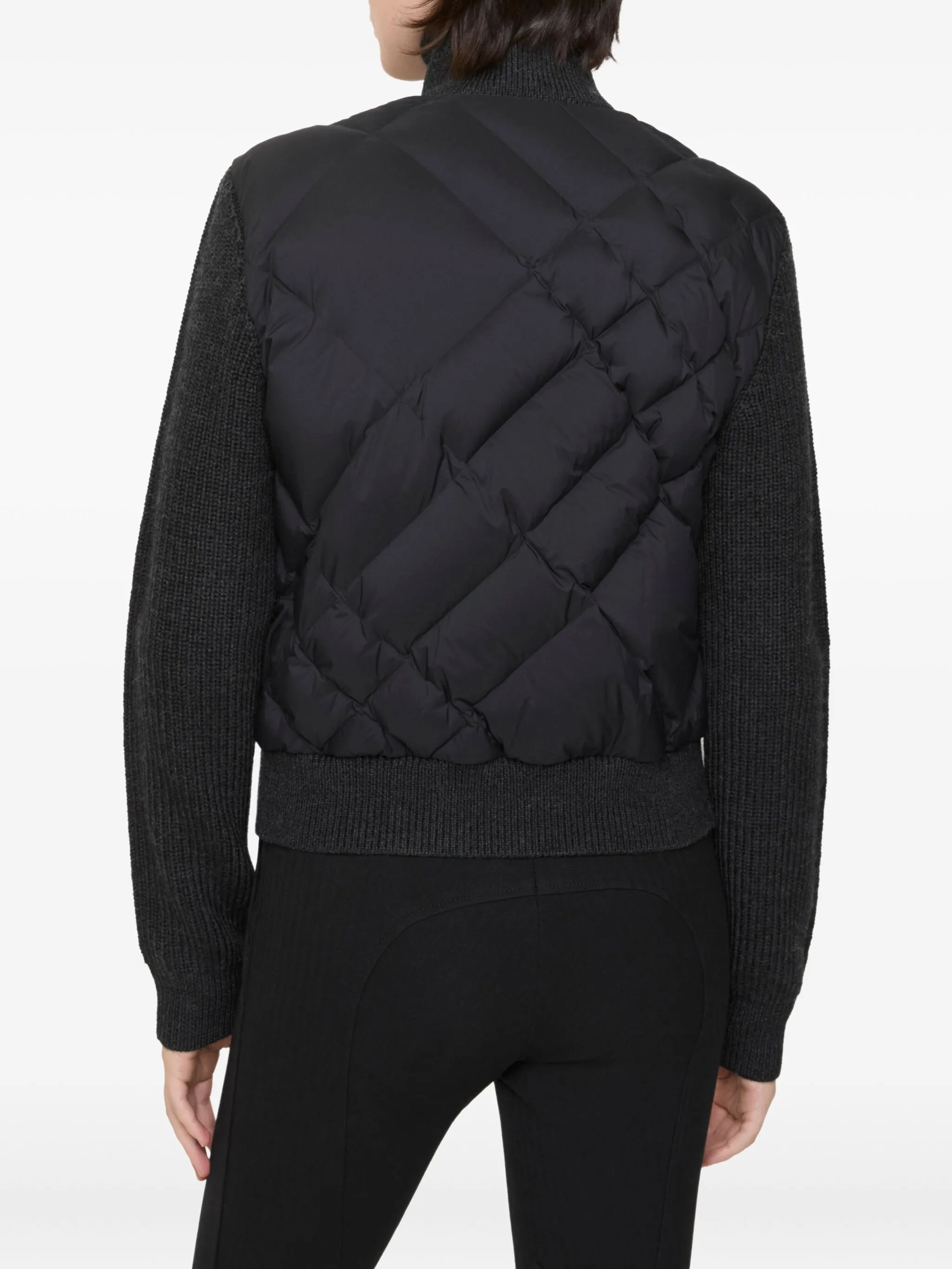 Стеганая куртка Burberry, из смесовой шерсти, черный — фото 3