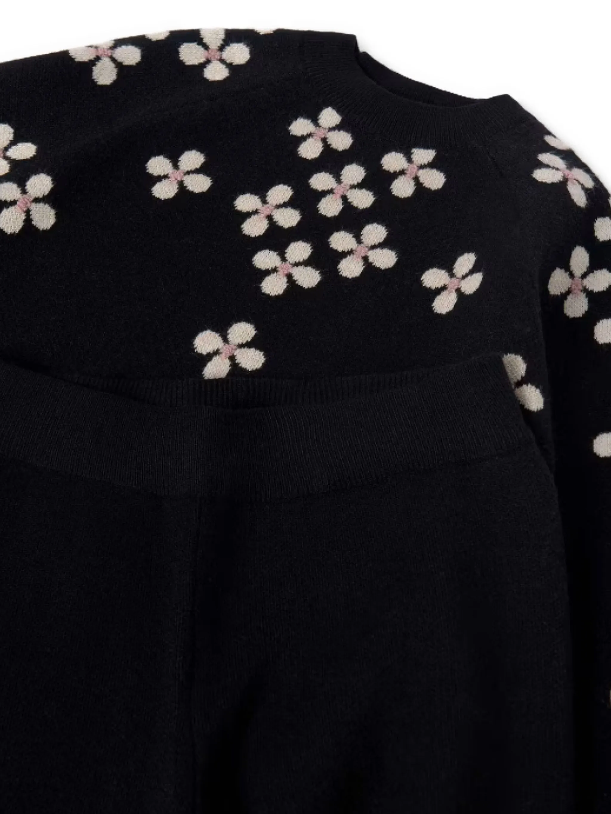 

Комплект из топа и брюк с цветочным принтом Mayoral, черный