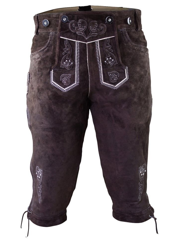 

Edelnice Кожаные брюки темно-коричневого цвета