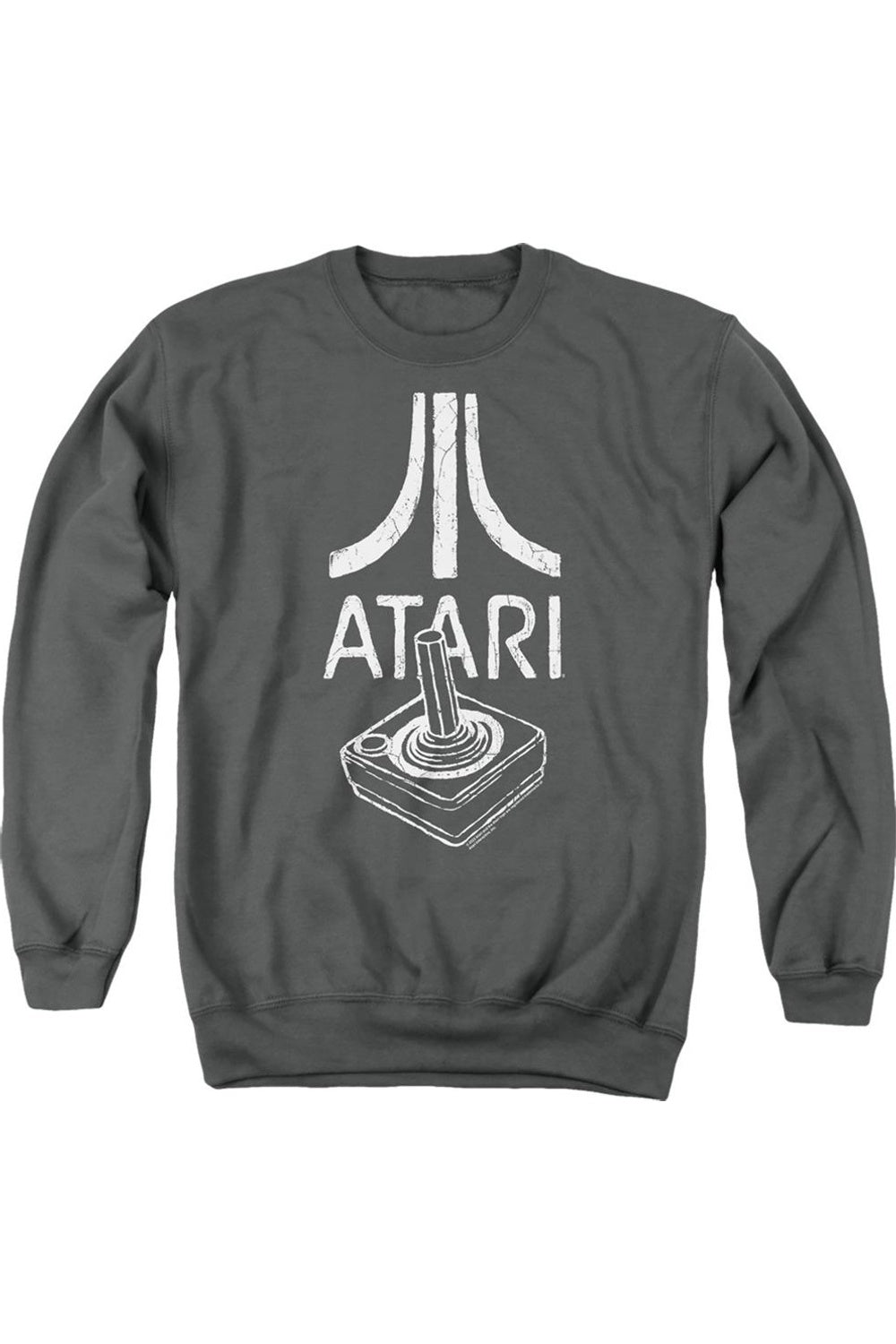 

Толстовка с круглым вырезом для взрослых с логотипом джойстика Atari Gildan, цвет charcoal