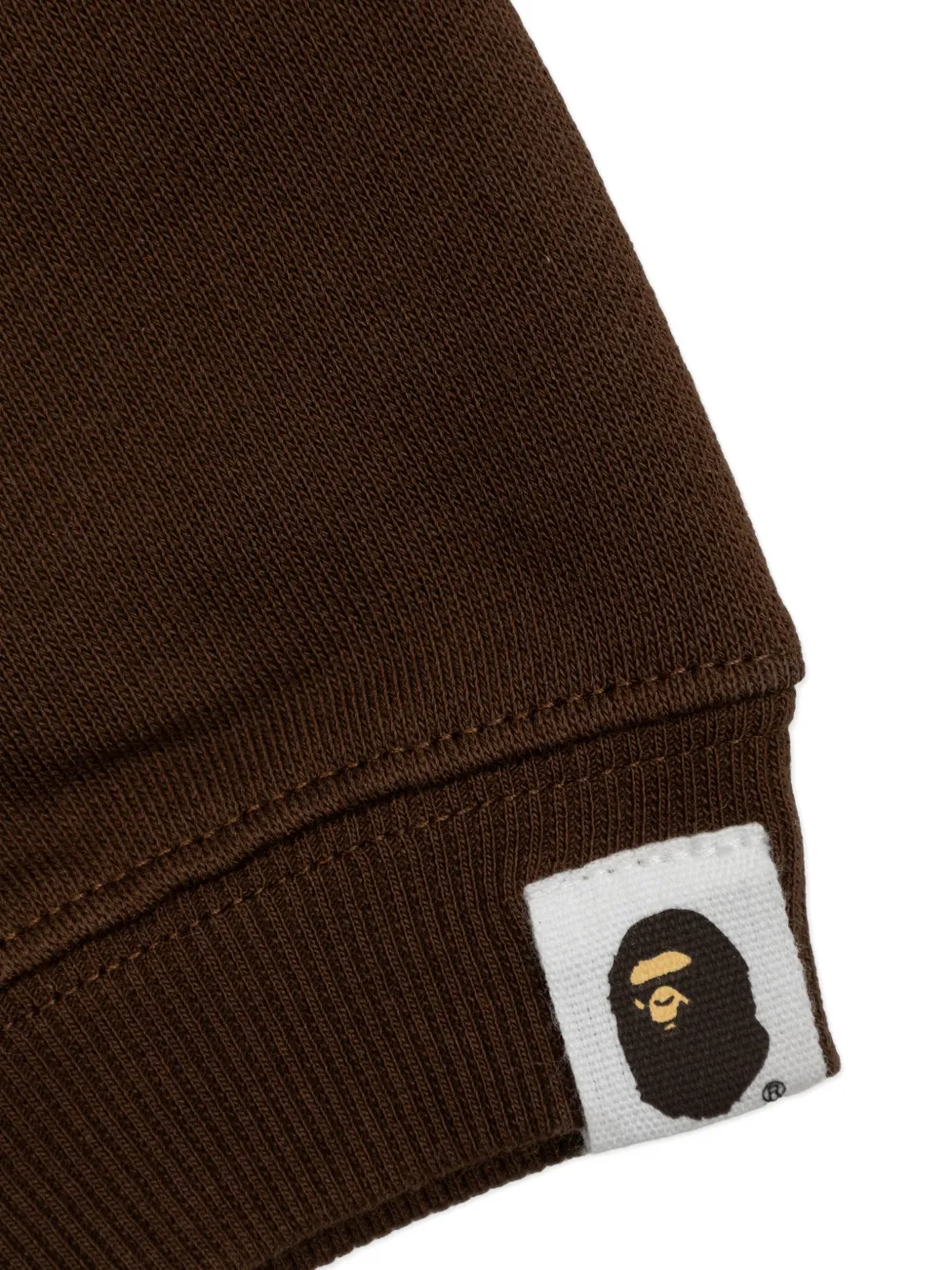 Детские брюки с принтом обезьяны A Bathing Ape, коричневый — фото 3