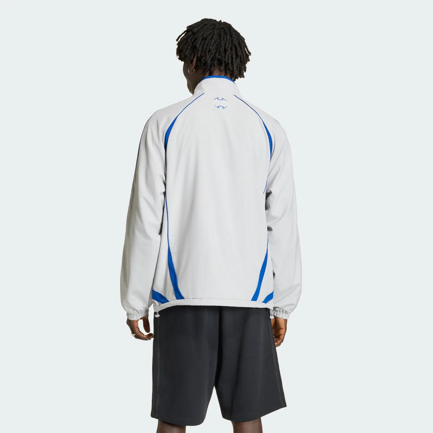 Мужской свитшот Teamgeist с короткой молнией серый от Adidas — фото 2