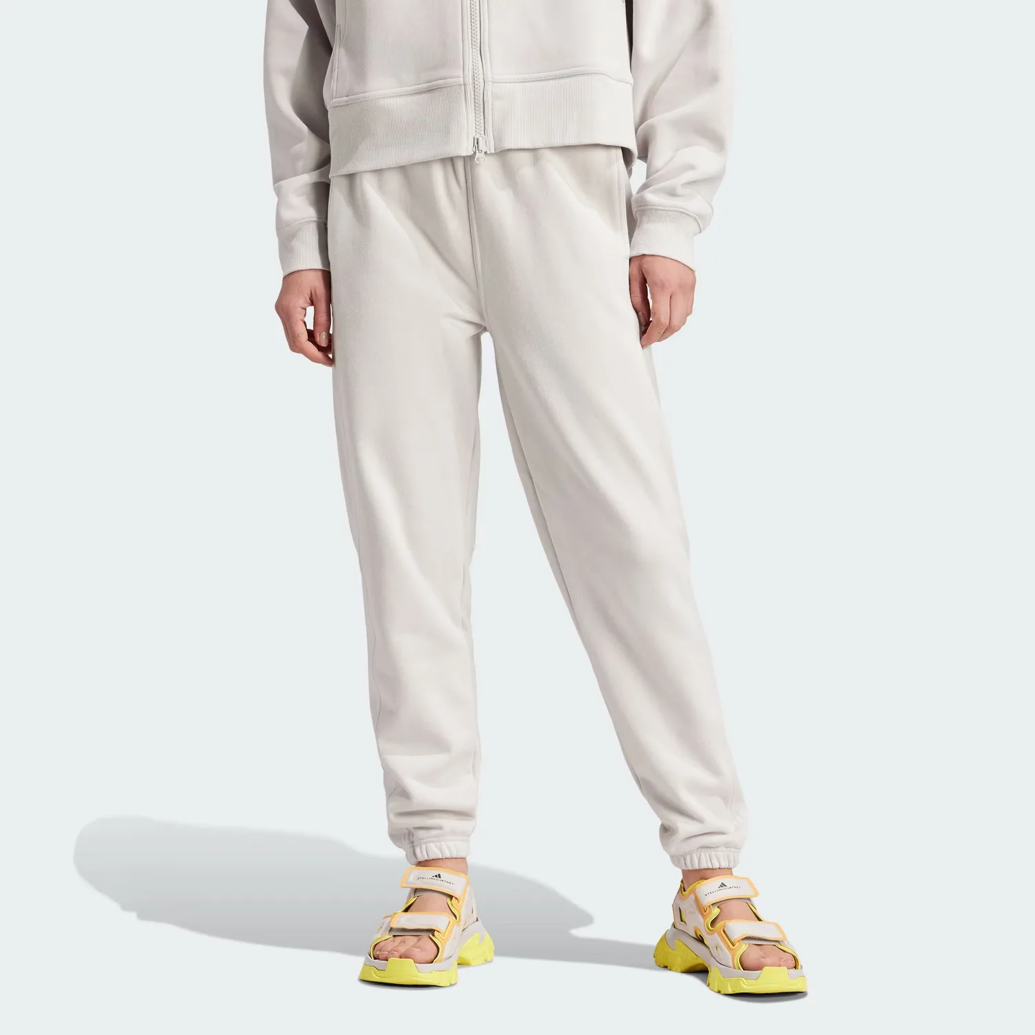 Adidas Спортивные штаны Stella McCartney Regular, вязаные, женские, цвет Mica Powder — фото 3