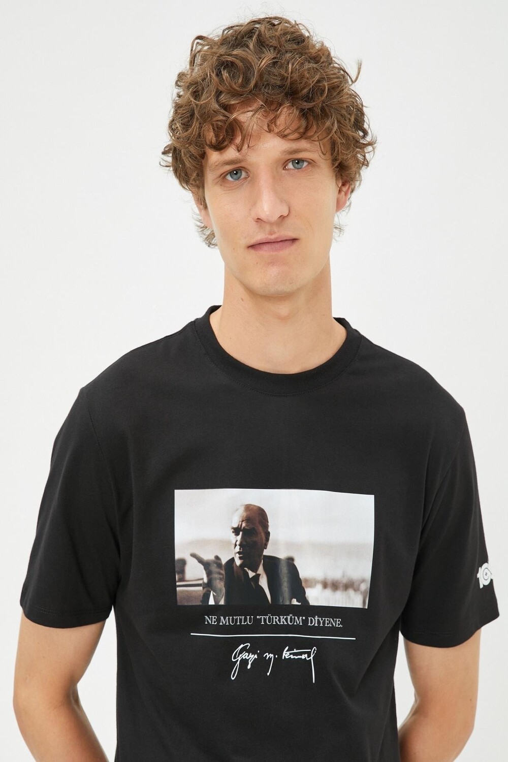 

Мужская черная футболка Koton, розовый, Черный, Мужская черная футболка Koton, розовый