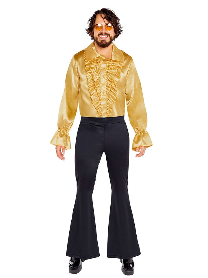 

Рубашка костюмная Сатиновая рубашка с воланами в золоте amscan