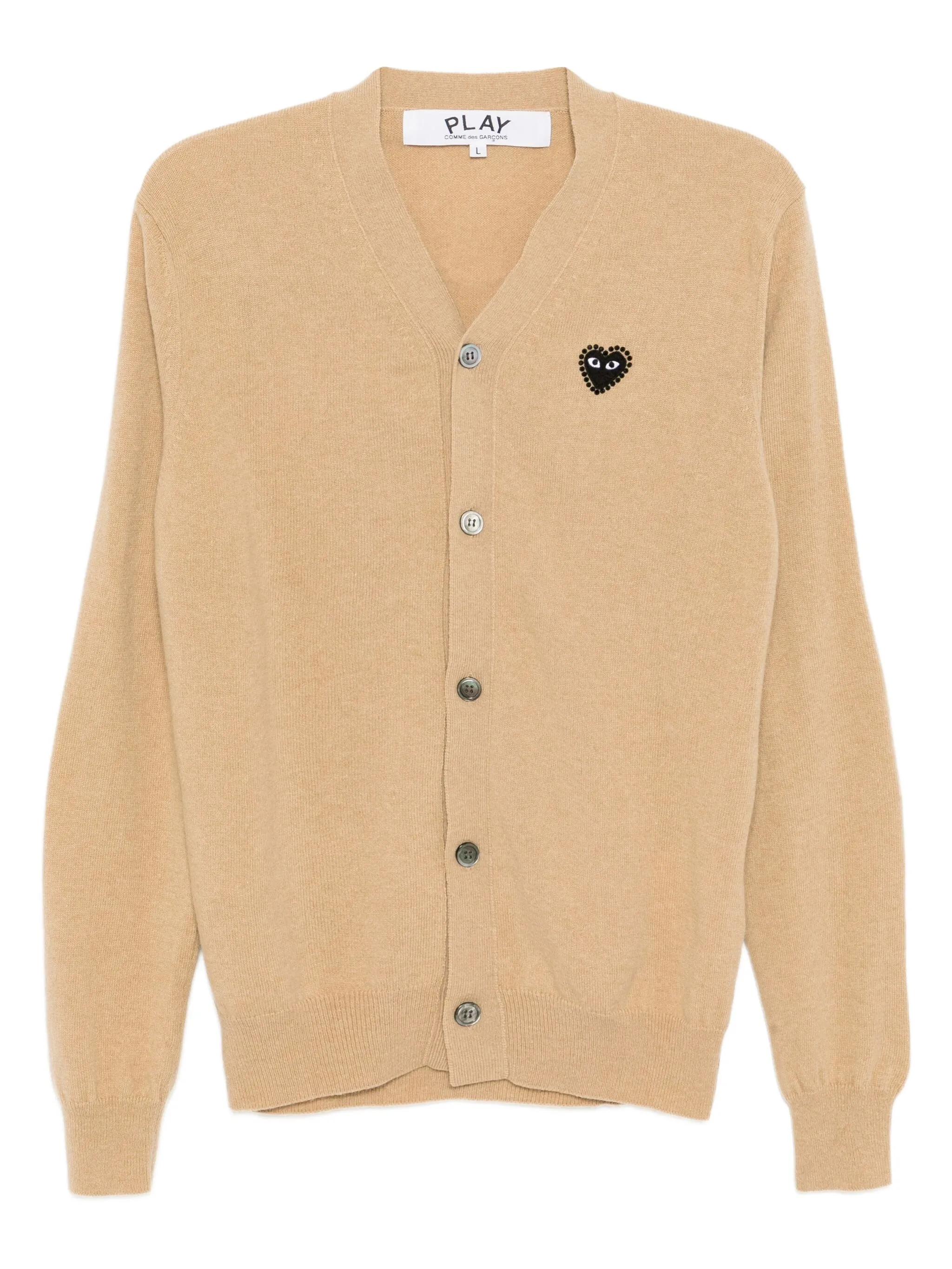 

Кардиган с аппликацией Comme Des Garçons Play, бежевый