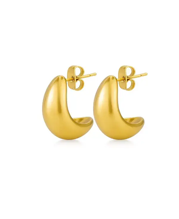 

Серьги-Слезинки Dome Huggie Hollywood Sensation, gold