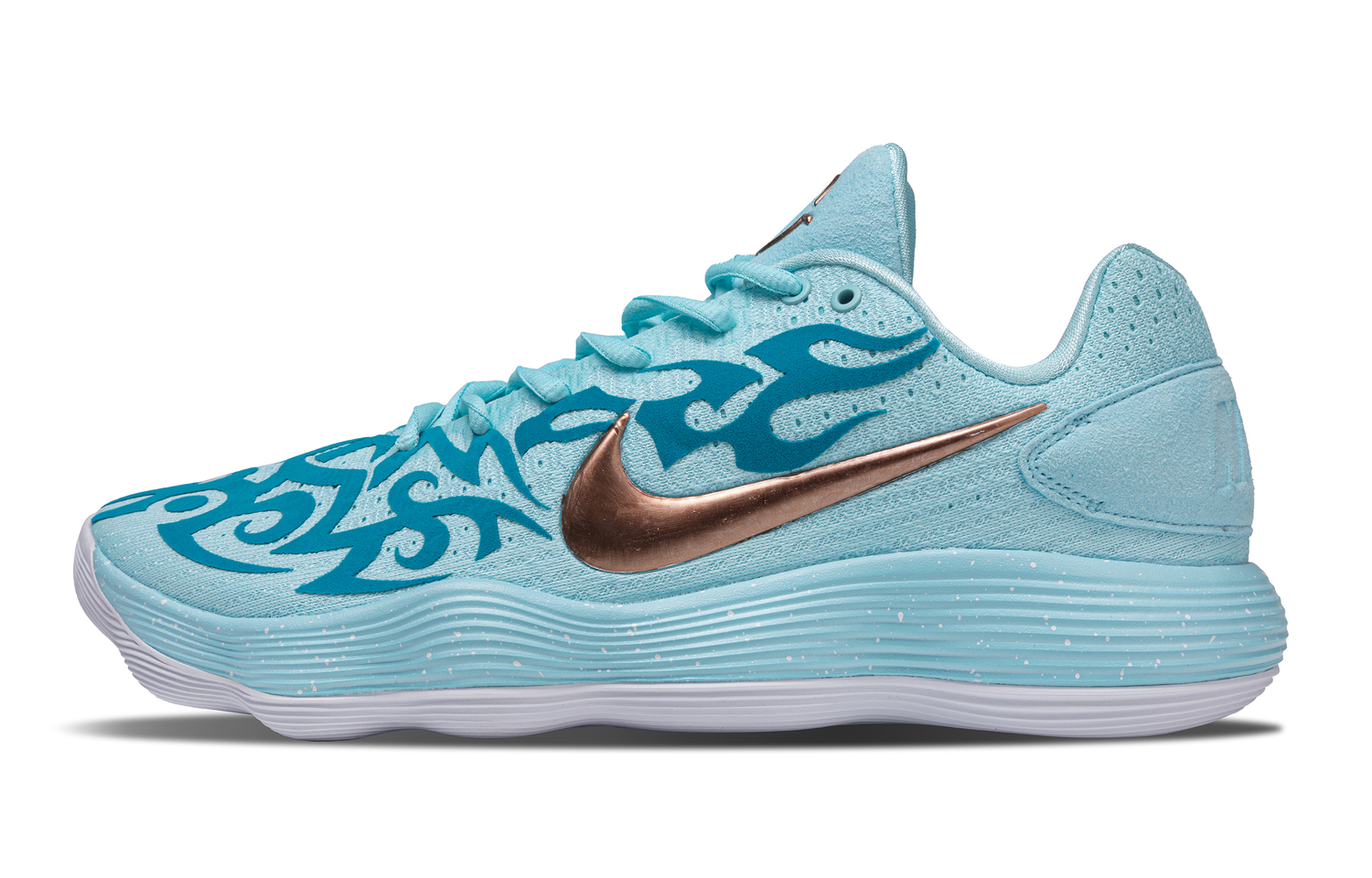 

Nike Гиперданк 2017 Морской монстр Низкие баскетбольные кроссовки Мужские синие белые светло-голубые, цвет Light Blue