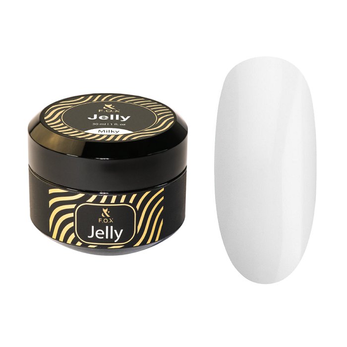FOX Jelly Gel Желе молочной консистенции для ногтей, 30 мл — фото 2