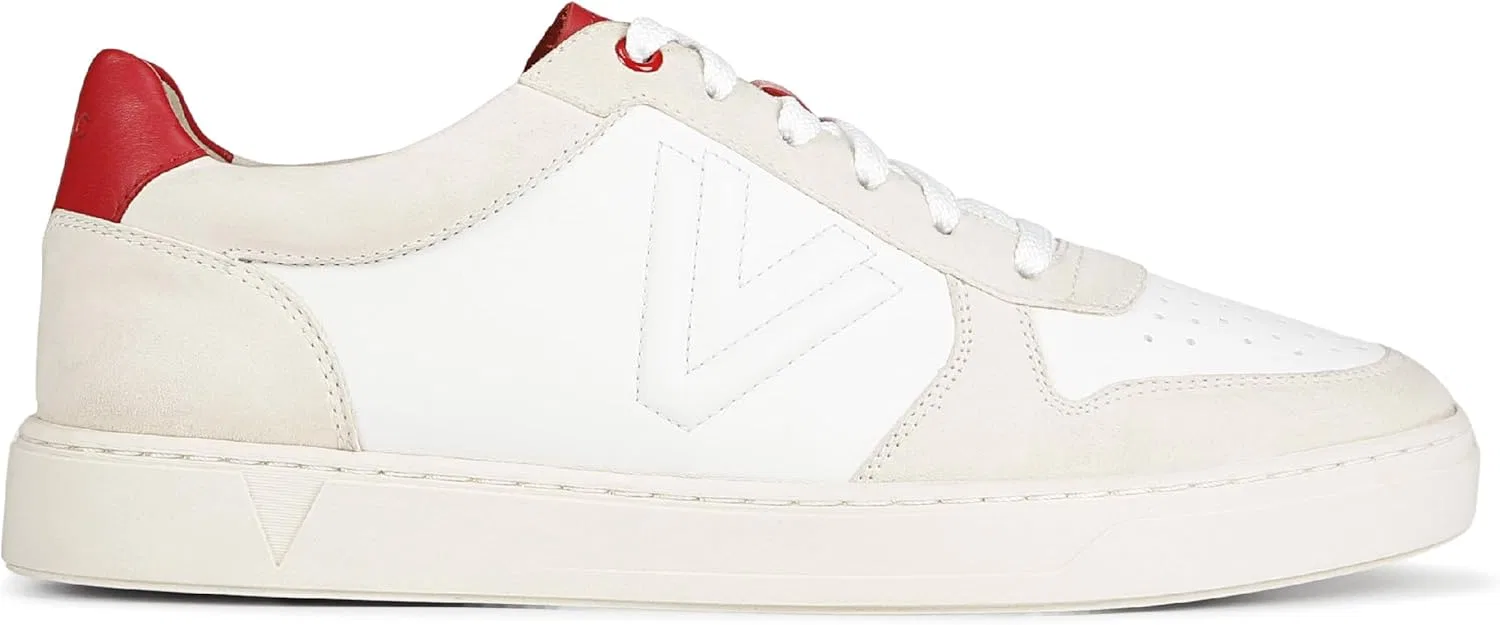 Кроссовки Vionic Lucas Court Men's Oxfords, 2-Cream White Red Leather — фото 4