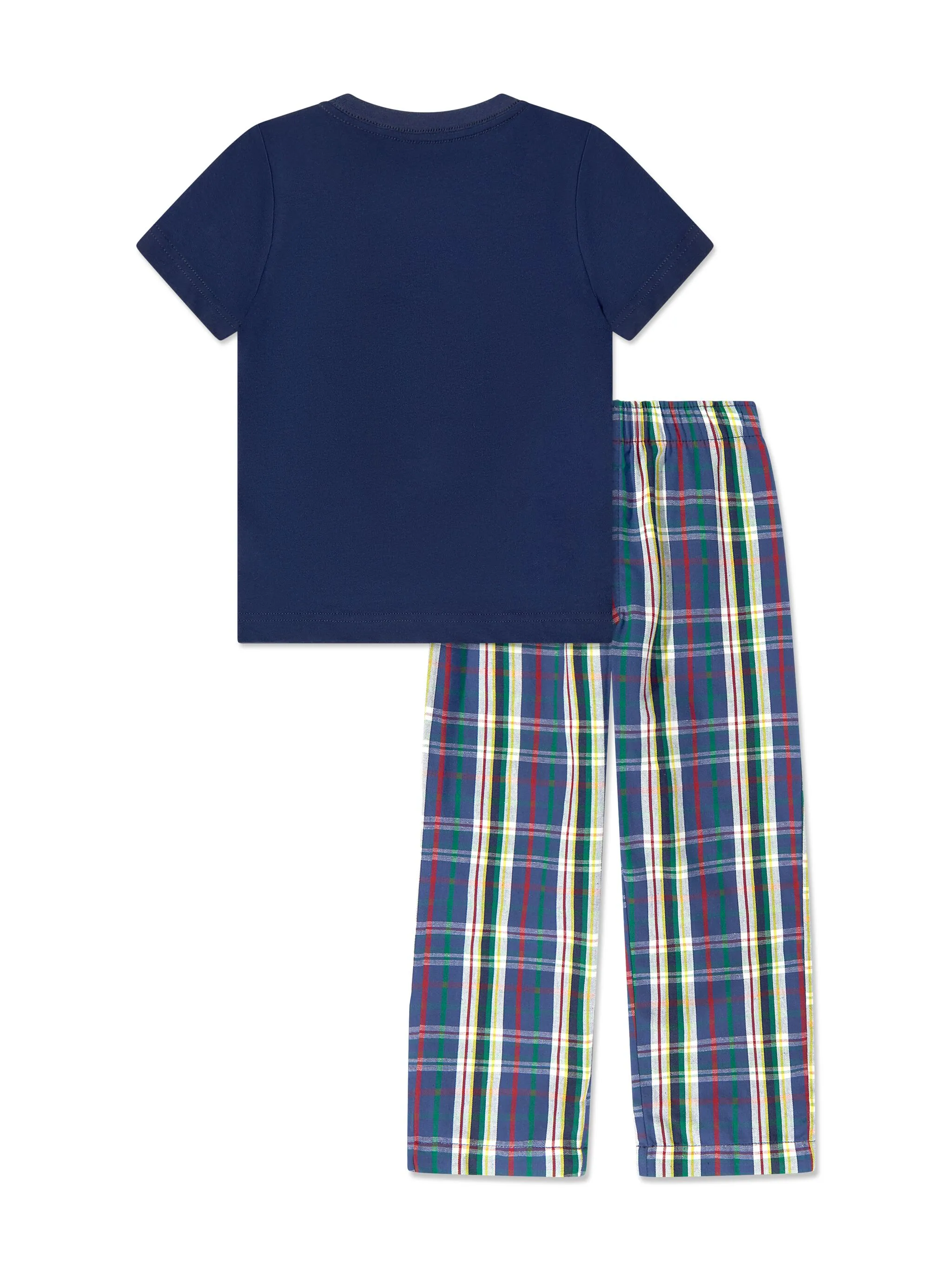 Пижама в клетку Polo Ralph Lauren Kids, синий — фото 4