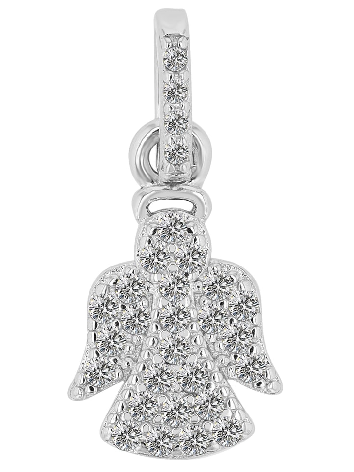 

Adeliás Женский кулон - кулон «Ангел» из серебра 925 пробы с кубическим цирконием в серебряной оправе