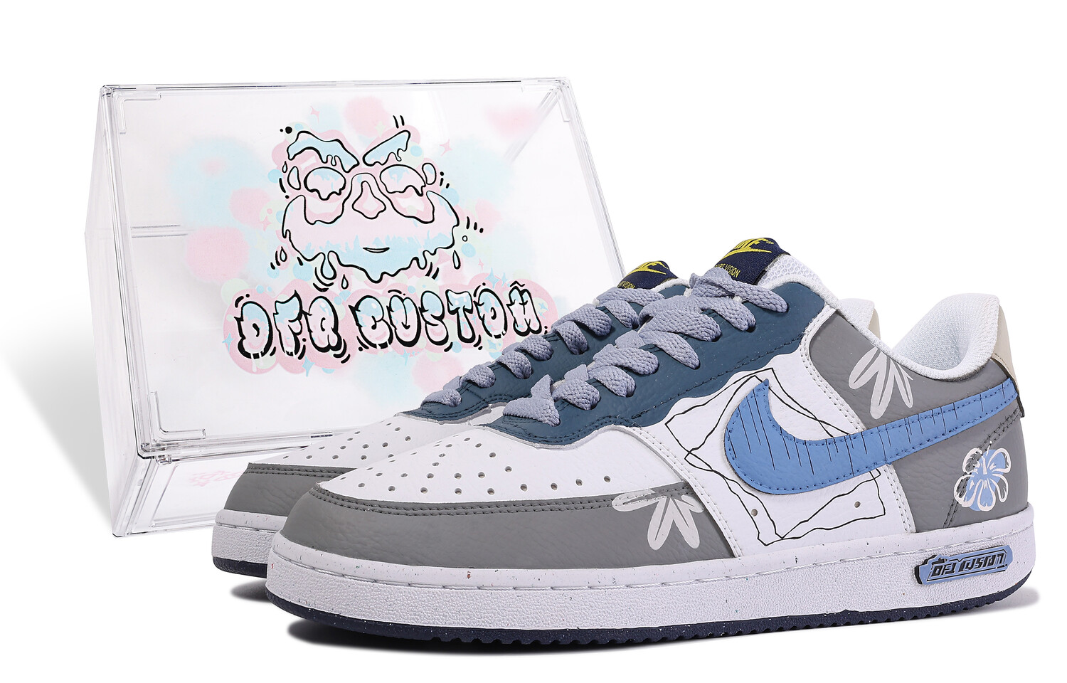 

Кроссовки Nike Skateboard Shoes Men Low-Top White