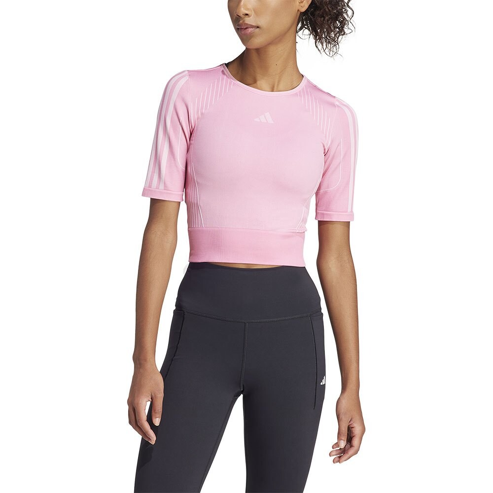 

Футболка с коротким рукавом adidas Aeroknit Sml, розовый
