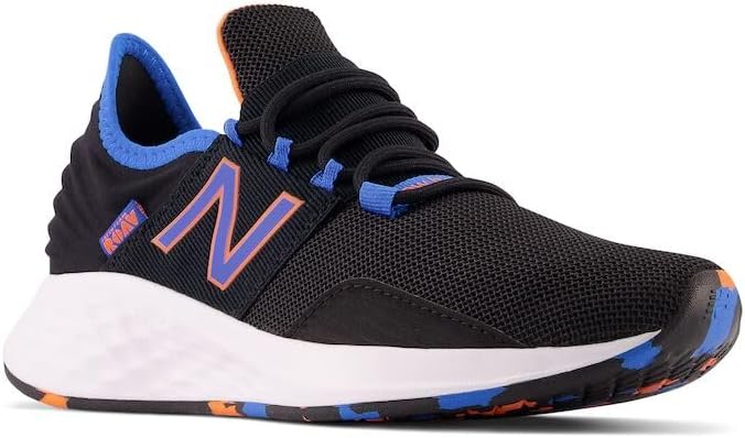 Кроссовки New Balance Kids Fresh Foam Roav V1 на шнуровке, черный/синий — фото 3