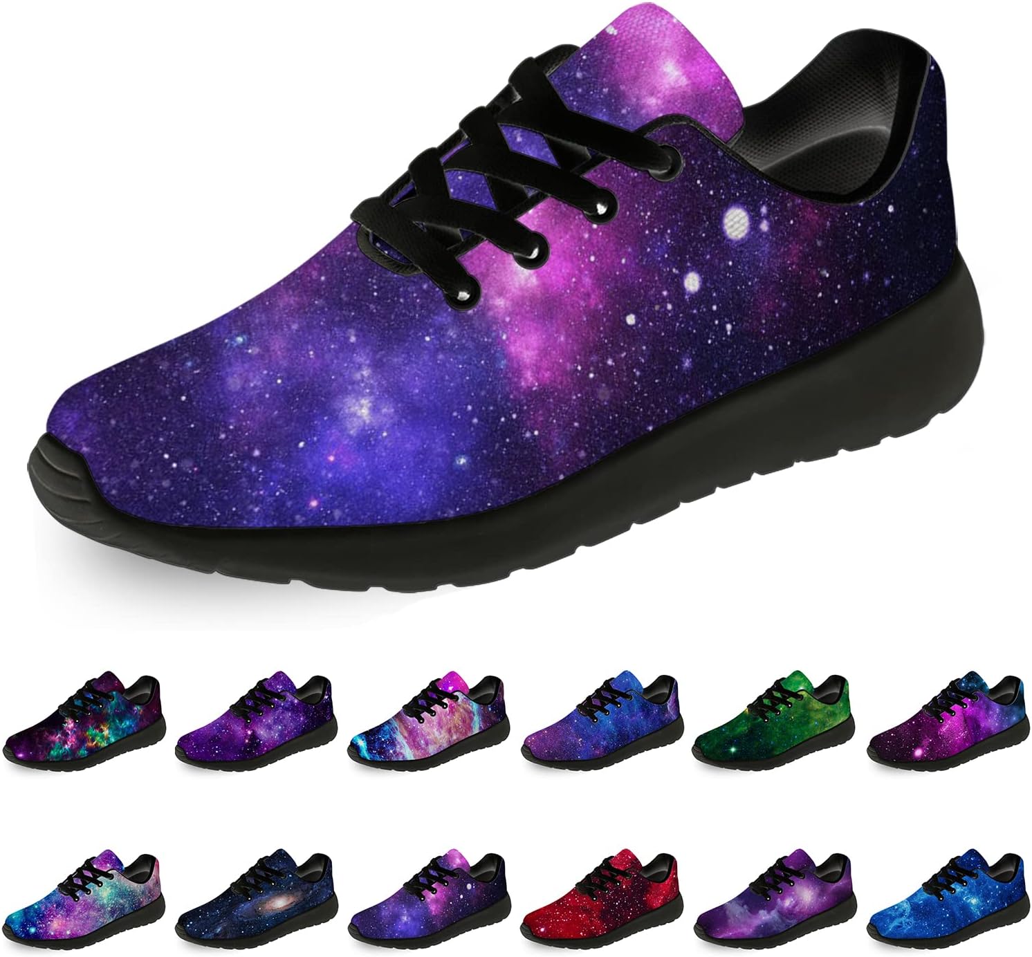 

Кроссовки Horethy Galaxy для женщин и мужчин, беговые кроссовки, дышащие кроссовки для ходьбы и тенниса, космические кроссовки, подарки, мультиколор